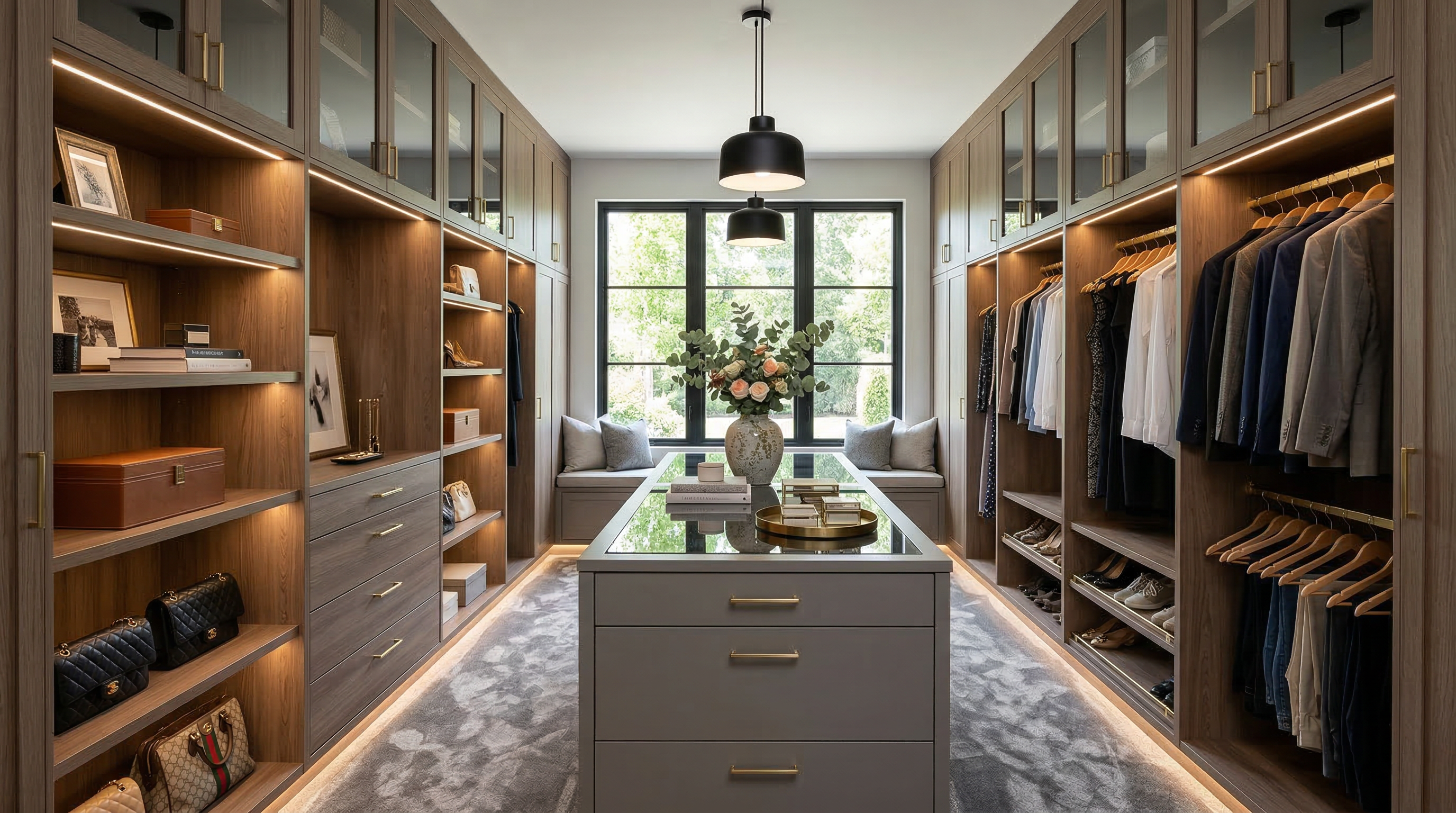 Vestidor Modelo V01 — Walk-in Premium